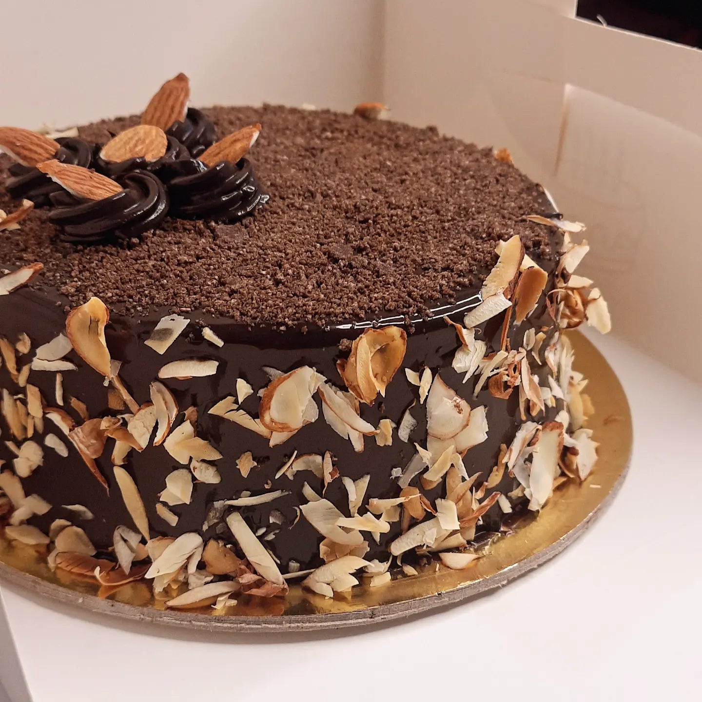 Chocolate Truffle Almond Cake